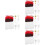 4Sets Assorted Color Wool Felt Needle Felting Kit DIY Doll Craft Set 7