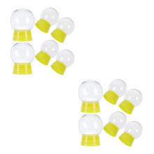 12St Plastic Sneeuwglobes Voor DIY Met Transparante Bol