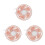 3Pièces Ventilateurs Rose Plastique Mini USB Ventilation Auto 1