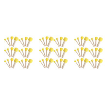 120Pièces Ensemble Brosse Éponge Bois Outils Peinture Enfants