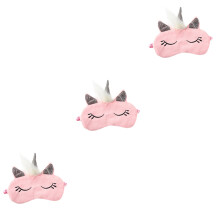3Pcs Unicorn Eye Mask Multi Color Cartoon Sleep Eye Patch Soft Fleece