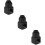 3Pcs Lightweight Black Brass Water Cooling System Rotary Connectors 1