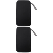 2Pièces Pochette De Rangement Cd Et Dvd 80 Disques Polyester Noir