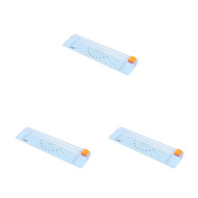 3Pcs Manual Plastic Paper Cutter Blue A4 Multi-Angle Paper Trimmer