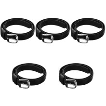5Pièces Ceintures En Cuir PU Ajustable Pour Jeans