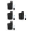 4Pièces Support Bouteille Noir Pour Rangement Extérieur 1