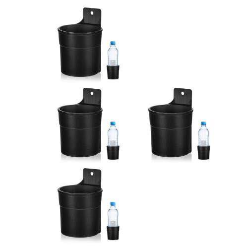 4Pièces Support Bouteille Noir Pour Rangement Extérieur