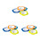 12Pcs Assorted Color Plastic Flower Shape Floor Drain Sink Strainer 4