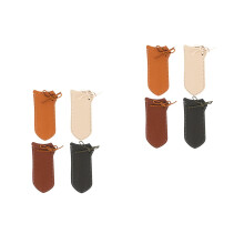 8Pcs PU Pot Handle Covers Heat-Resistant Anti-Scalding Assorted Colors