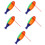 5Sets Multi ABS Plastic Guiro Kids Musical Instrument Percussion Toy 9