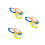 12Pcs Assorted Color Plastic Flower Shape Floor Drain Sink Strainer 5