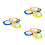 12Pcs Assorted Color Plastic Flower Shape Floor Drain Sink Strainer 7