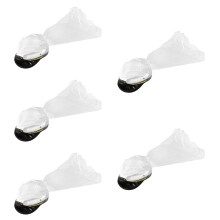5Pcs White Bride Veil Hats Cloth Bridal Hair Accessories