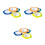 12Pcs Assorted Color Plastic Flower Shape Floor Drain Sink Strainer 9