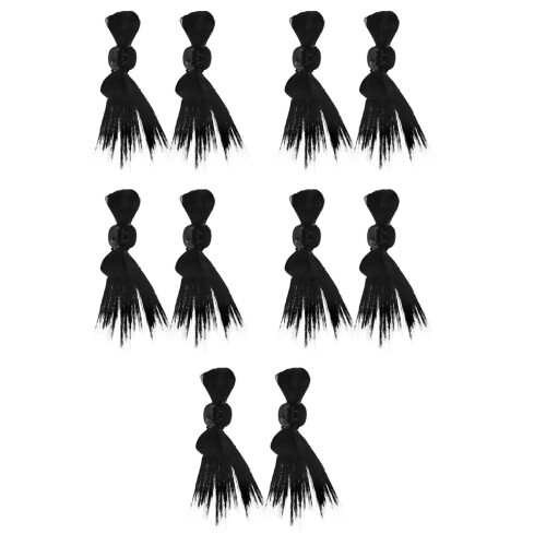 10Pièces Pinces Claw Noires Pour Bun Déco Et Style