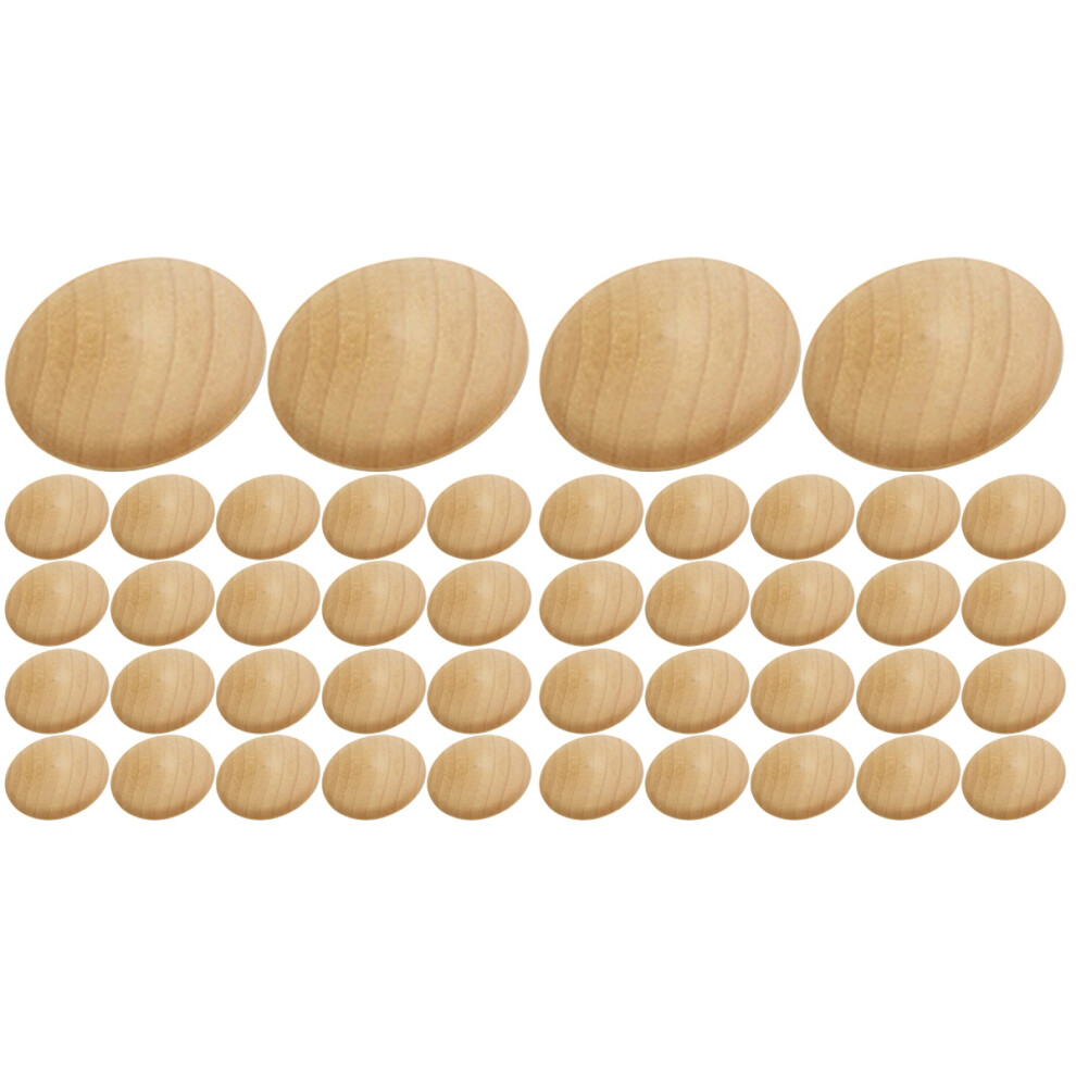 200Pcs Reusable Furniture Hole Plugs Wooden Decorative Caps Khaki 3703116098080