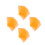 40Pcs Orange PVC Sheets Durable Transparent Plastic Film for Teaching 1
