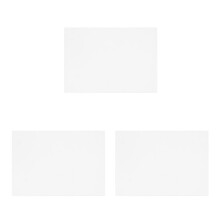 3Pcs Black PVC Magnetic Sheets Adhesive for Teaching and Home Use