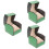 3Pcs Creative Green PU Watch Gift Box Single Portable Watch Case 1