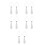 10Pcs Durable Silver Rhinestone Neck Tie Necklace for Cosplay 1