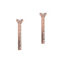 2Pièces Règles -Pages Métal Marron Fonçé École Lecture Couture