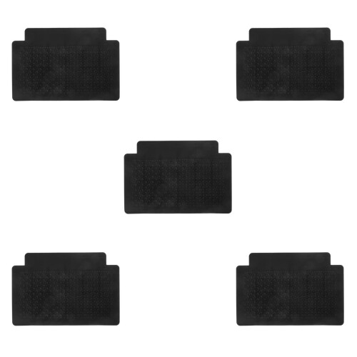 5Pièces Plaques Base Chariot Pour Courses Noires Solides 2