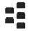 5Pièces Plaques Base Chariot Pour Courses Noires Solides 7