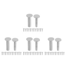 28Pairs Precision Locking Rivets for DIY Kitchen Cutter Handles Silver