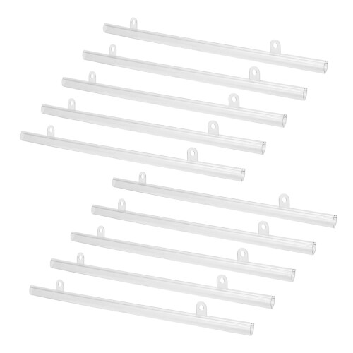 30Pièces Rails PVC Blancs Pour Affichage, Idéal Murs Commerce 2