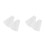 4Sets White PP Cake Scraper Set Plastic Icing Spatula Pastry Tools 1