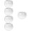5Pcs White Ceramic Tea Cup Set Retro Style for Home and Office 1