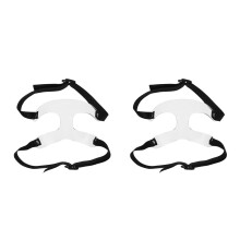 2Pcs Transparent Adjustable Sports Face Mask for Men Women Athletes
