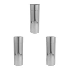 3Pcs Stainless Steel Wood Stove Pipe Extension for Home Heating Flue