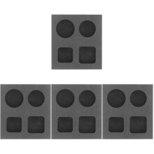 4Pièces Moulins À Lingots En Graphite Gris Pour Fusion Métal DIY