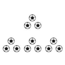 12Pièces Jetons Toss Arbitre Noir Polyvalent Usage Football Volley