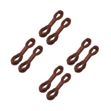 8Pcs Brown Nylon Utility Rope 4Mm Thick Parachute Cord for Outdoor Use
