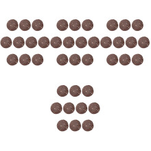 40Pcs Natural Brown Coconuts Shell Material for Scenic Model Supplies