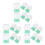 18Pièces Kit Globe Neige Transparent Vert Clair Pour Déco 11