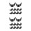 40Pcs Durable Black Plastic Hat Shaper Insert for Baseball Caps 5