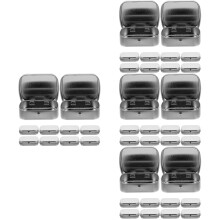 48Pcs Portable Silver Tin Storage Boxes Small Tinplate Tins