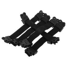 10Pcs Black Elastic Chair Webbing Bands for Lounge Chair Repair