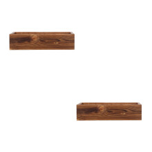 2Pièces Jardinières En Bois De Cèdre Rustique Pot À Fleurs