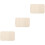 3Pcs Soft PU Car Armrest Pad Beige Center Console Cushion 6