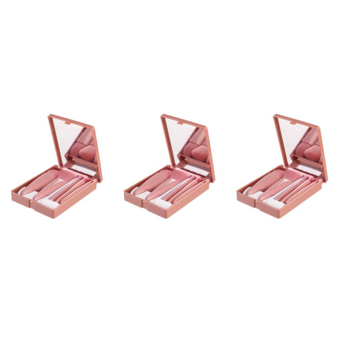 15 Pcs Makeup Brushes Powder Brush With Mirror Face Beauty Tools