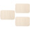 3Pcs Soft PU Car Armrest Pad Beige Center Console Cushion 7