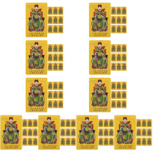 100Pcs PVC Lightweight Chinese General Auspicious Amulet Cards