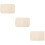 3Pcs Soft PU Car Armrest Pad Beige Center Console Cushion 9