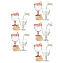 10Pcs Pink Plastic Training Cups Child Drinking Cups Multipurpose Use