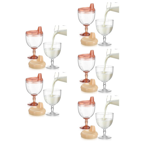 10Pcs Pink Plastic Training Cups Child Drinking Cups Multipurpose Use