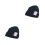 2Pièces Bonnet Noir Tricoté Bébé Pour Photos 2